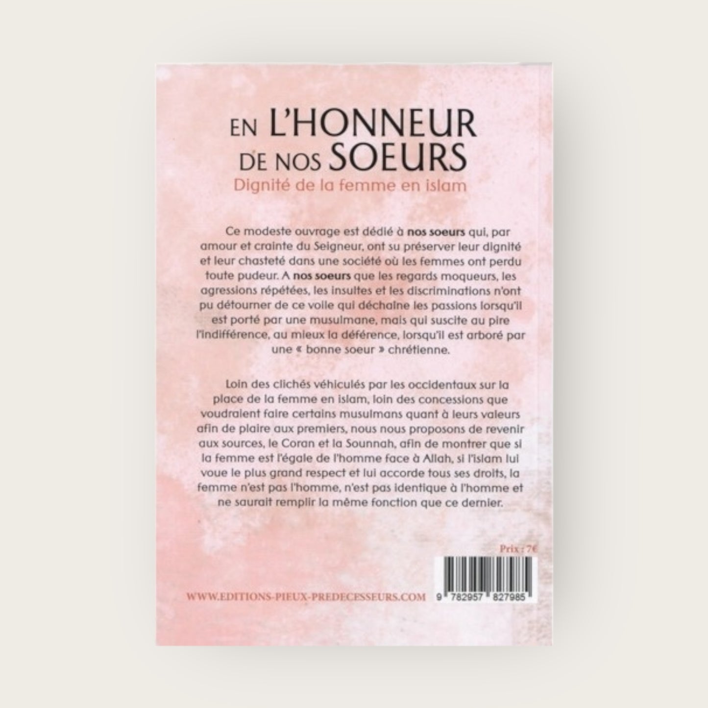 En l’Honneur de nos Soeurs : Dignité de la femme en Islam